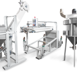 GRIT LAYING MACHINE AND ASPIRATOR FOR GRITS